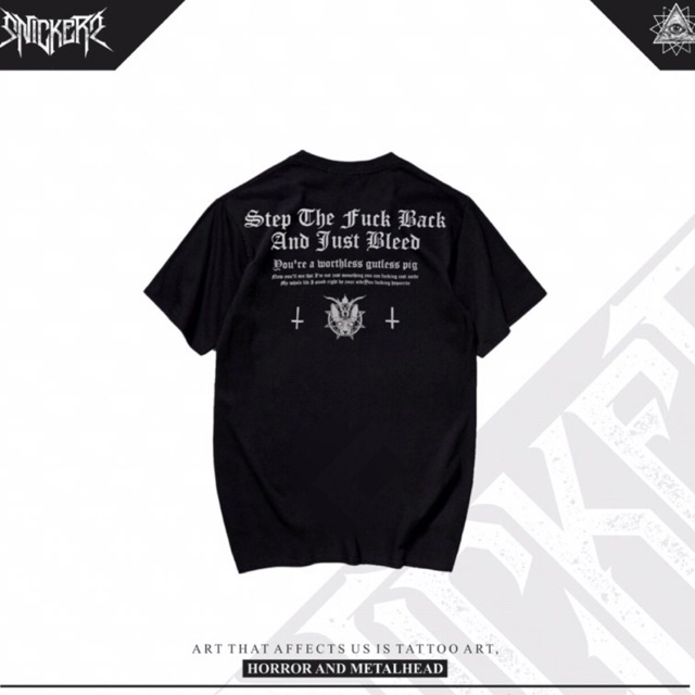 SNICKERS APPAREL / BLACK TSHIRT / KAOS LENGAN PENDEK HITAM / "Ts.sphinx"