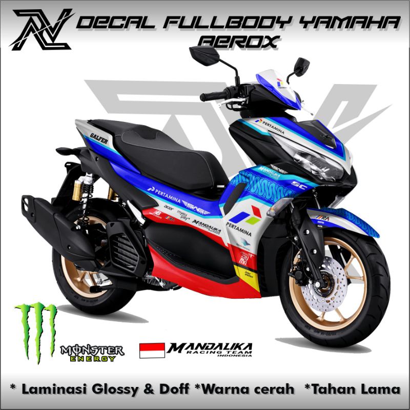 decal striping stiker Fullbody yamaha aerox 2021 variasi Mandalika