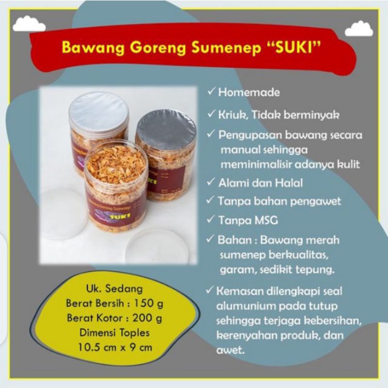 

BAWANG MERAH GORENG SUKI - uk SEDANG