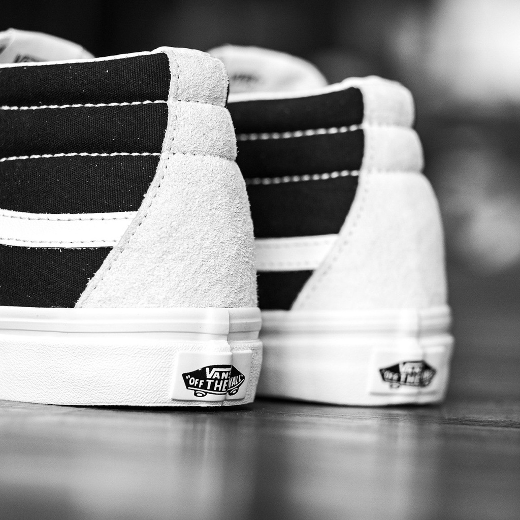 VANS SK8-MID REISSUE SUEDE MARSHMELLOW WHITE/BLACK ORIGINAL 100%