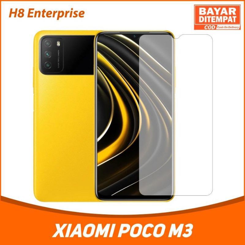 Xiaomi Poco M3 Full Cover Tempered Glass Anti Gores Kaca Screen Protector