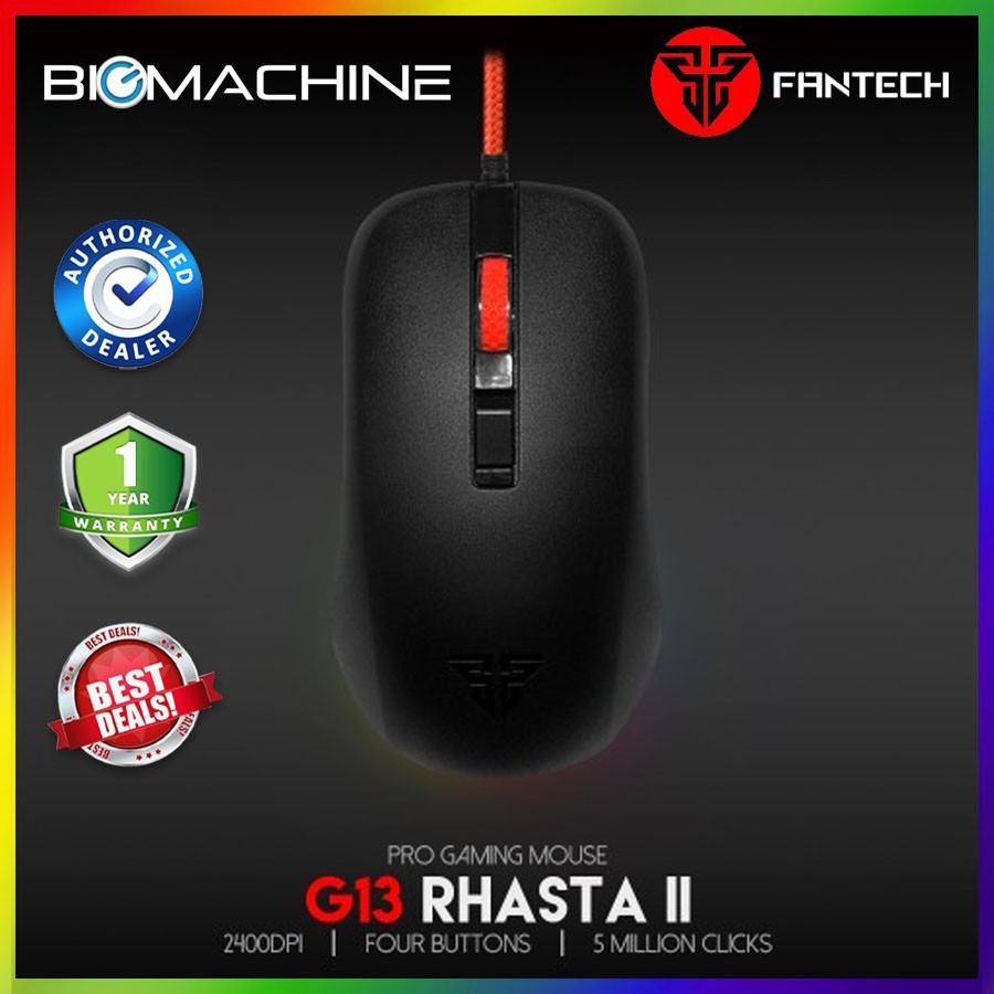 Mouse Fantech G13 G-13 Rhasta II Pro - Gaming - Optical - RGB -Garansi