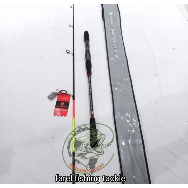 Joran carbon solid jakkaru light jigging sharky 180cm pe3 pe4