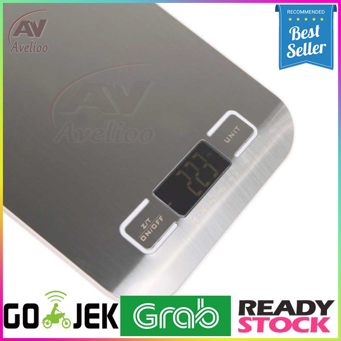 Timbangan Dapur Digital Rechargeable Promo Charger 10kg Besar Premium U6A3 Kopi Bumbu Water Portable
