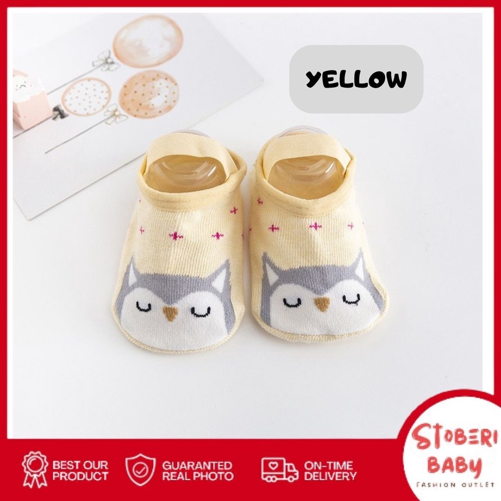 PUNCAK 3.3 stoberi baby -  KOREAN PETS Kaos Kaki Bayi Anak Laki Laki Perempuan Import Berkualitas newborn - 12 Bulan
