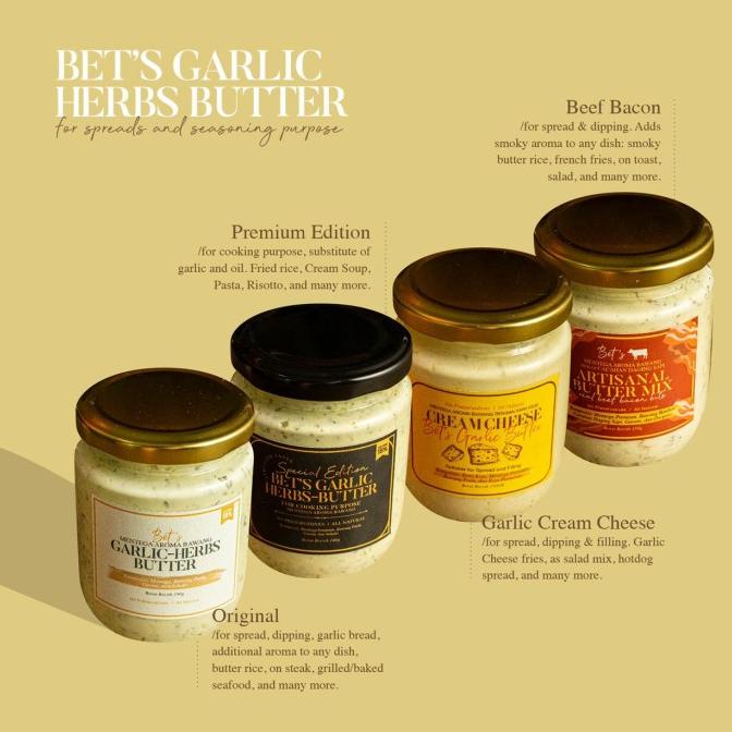 

BAYAR COD Premium Garlic Butter Herbs by Bet's - Beef Bacon