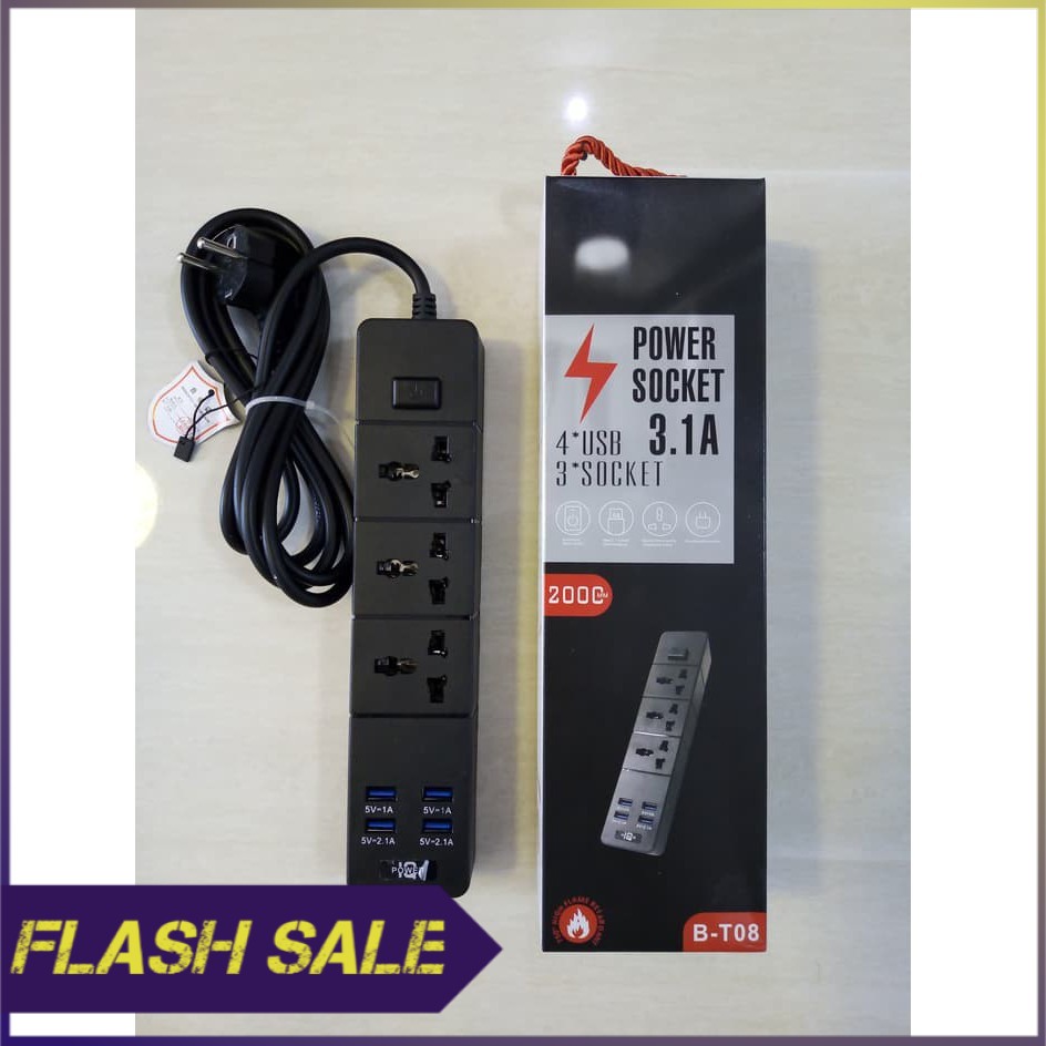 stop kontak port usb charger colokan listrik power socket B T08