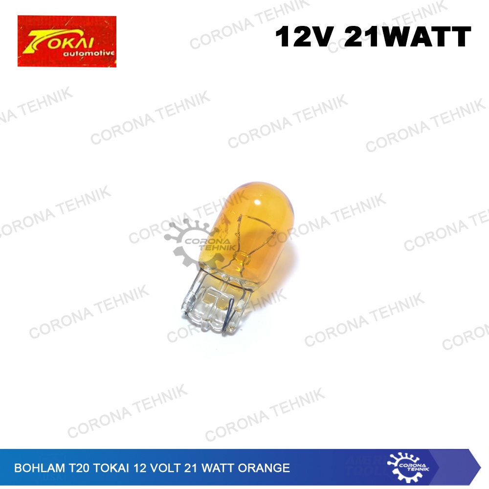 T20  - Bohlam Tokai 12 Volt 21 Watt Orange