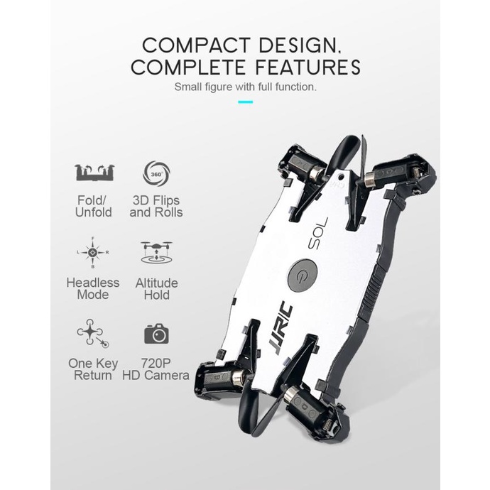 JJRC H49 SOL WIFI FPV ULTRATHIN FOLDABLE SELFIE DRONE WITH 720P CAMERA