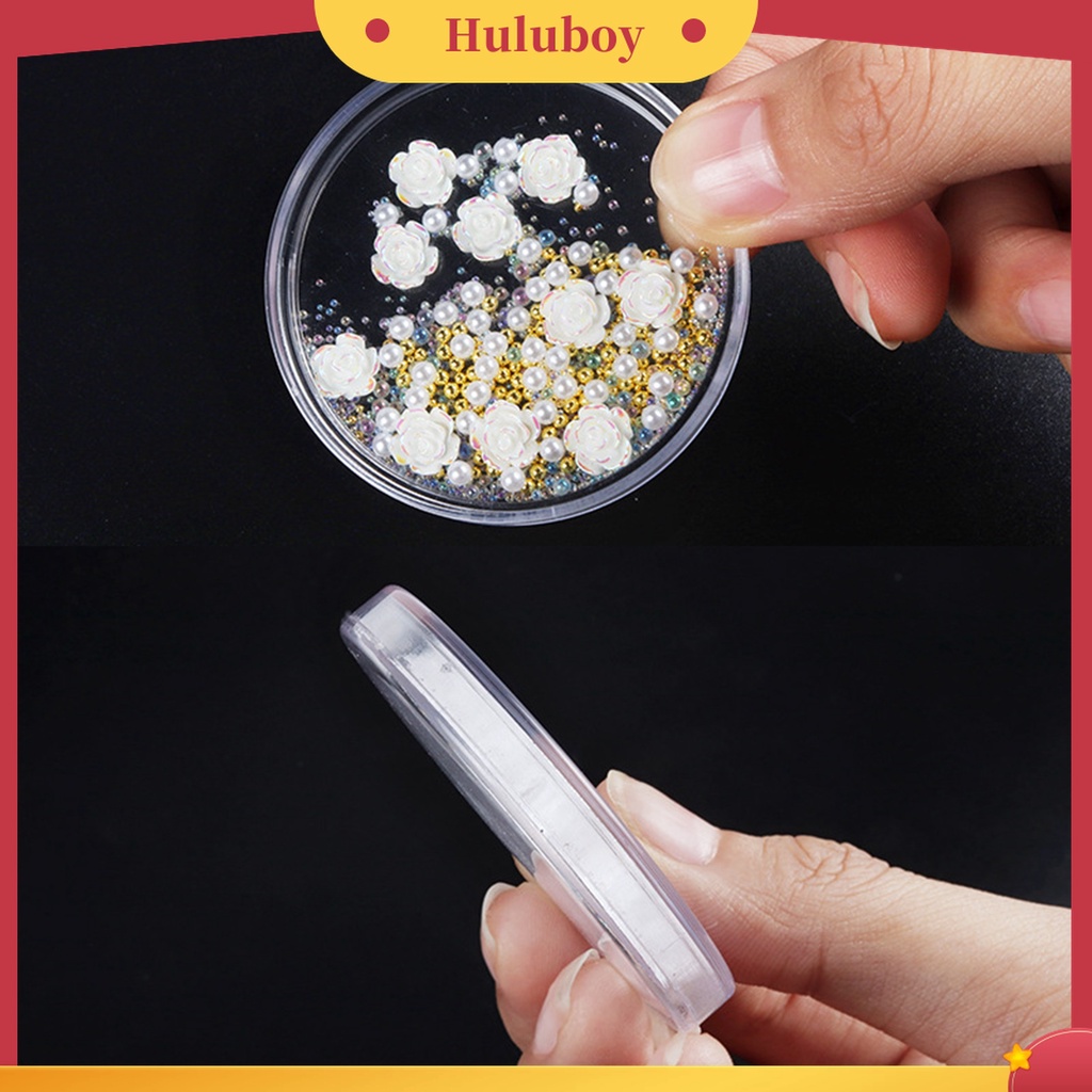 Huluboy Huluboy♡ Aksesoris Manik-Manik Berlian Imitasi Camellia Untuk Nail Art