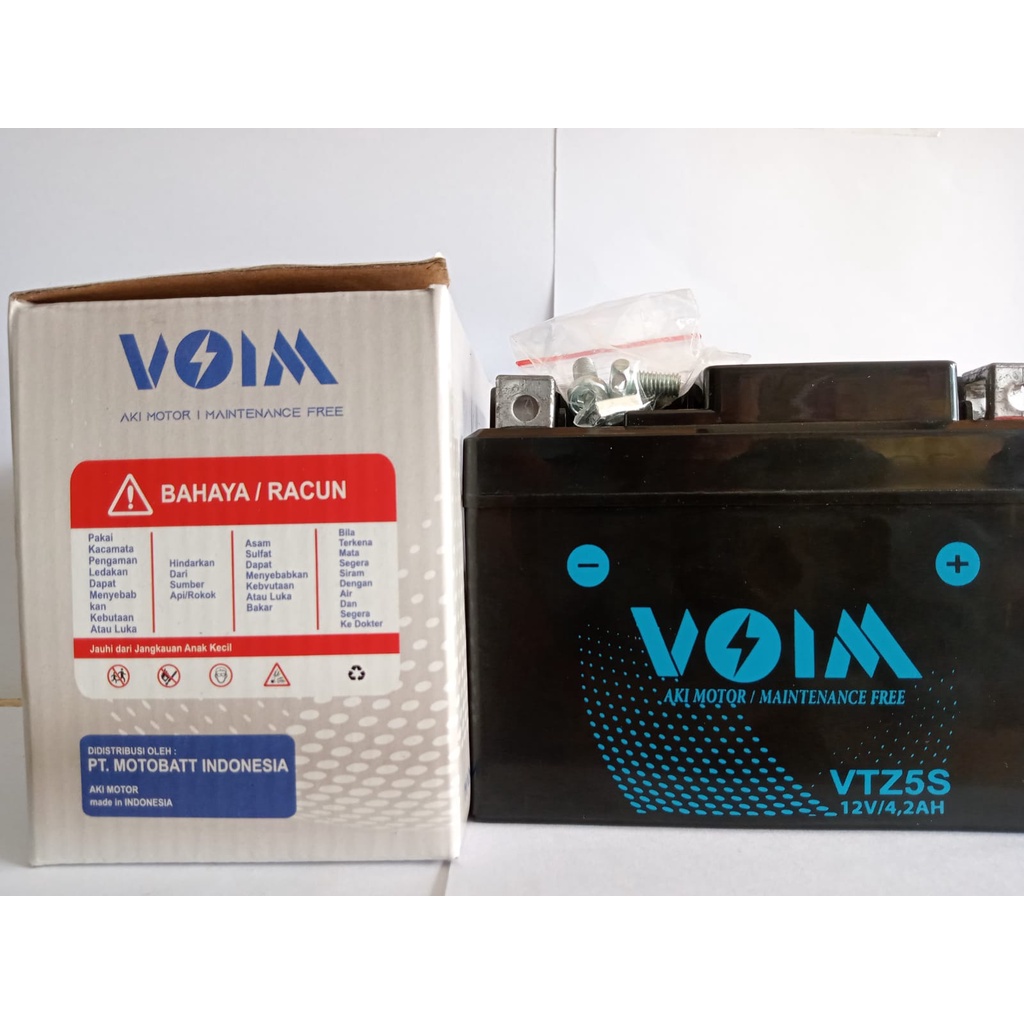 aki motor yamaha vixion old VOIM GTZ5S accu kering original kemasan baru paling murah by motobat