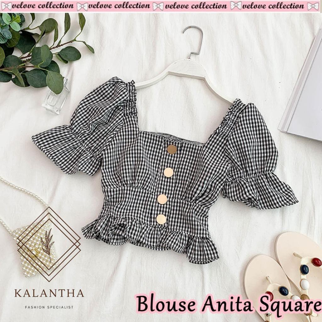 KALANTHA FASHION Blouse Nikita Kotak Fashion wanita Atasan ...