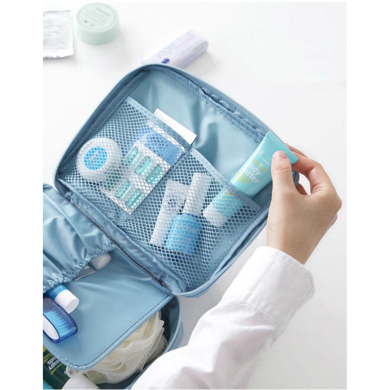 Cassiey Tas Travel Bag in Bag Organizer untuk Kosmetik &amp; Sabun