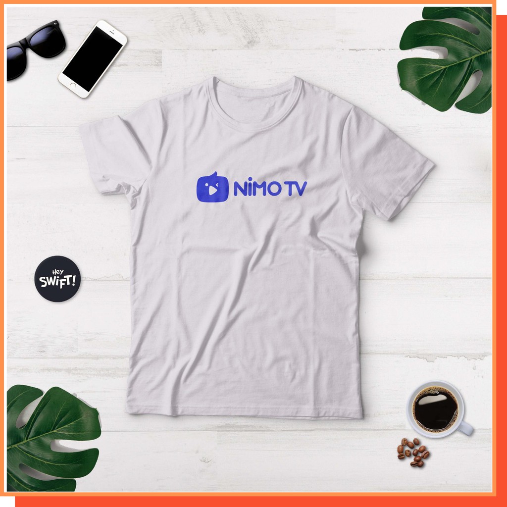 Kaos T-Shirt NIMO TV LOGO Cotton Combed 30S Standar Distro