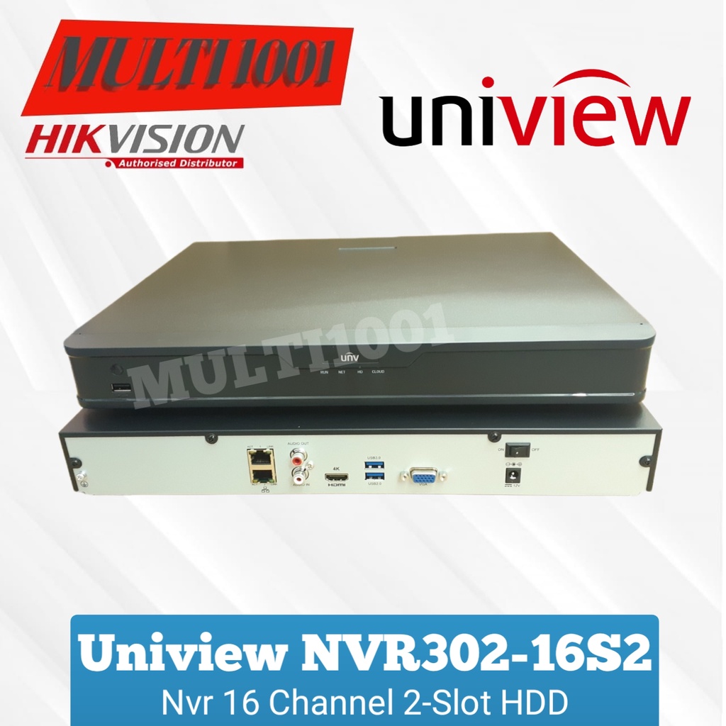 NVR 16 Channel UNV NVR302-16S2 NVR Uniview 16CH