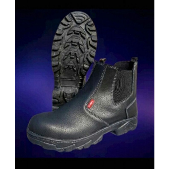 Sepatu Safety Proyek Ujung Besi - Septy Shoes Boot - Septi Kerja Lapangan Kulit Sintetis Tali Sepatu Safety Pria Kulit Septi Tracking Ujung Besi Baja Proyek Kerja Lapangan Outdoor Motor Hiking