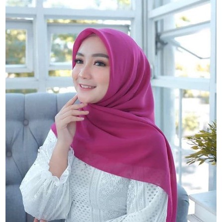 PART 2 Kerudung Segiempat Polos BELLASQUARE Hijab Pollycotton MURAH BISA COD