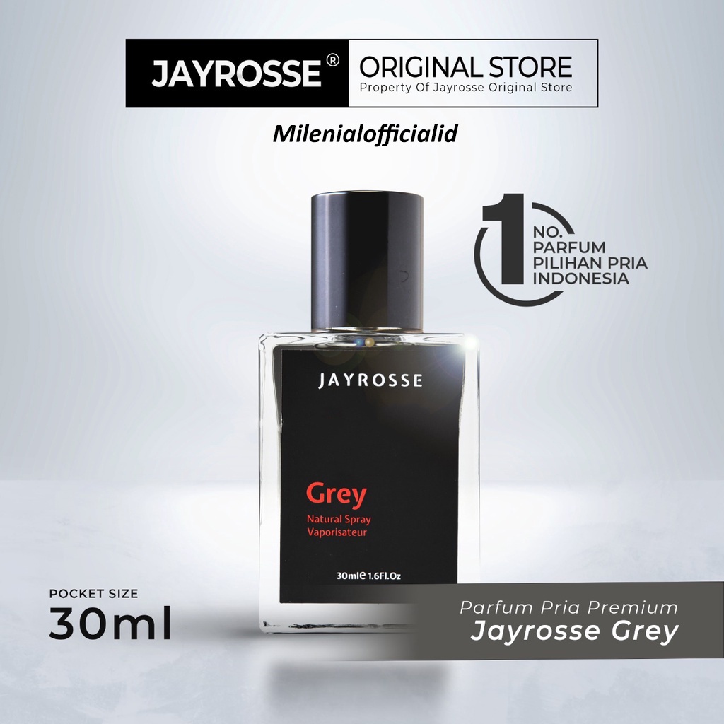 TERLARIS PARFUM JAYROSSE - GREY ORIGINAL 30 ML PARFUME WANGI PRIA