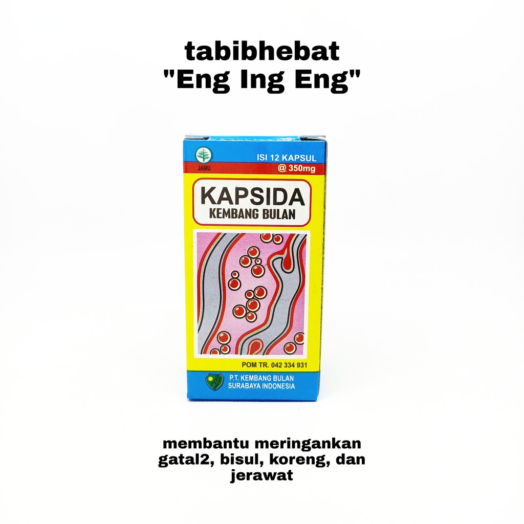 Kapsida Kapsul Bersih Darah Kembang BULAN Obat Jerawat dan GATAL isi 12 KAPSUL