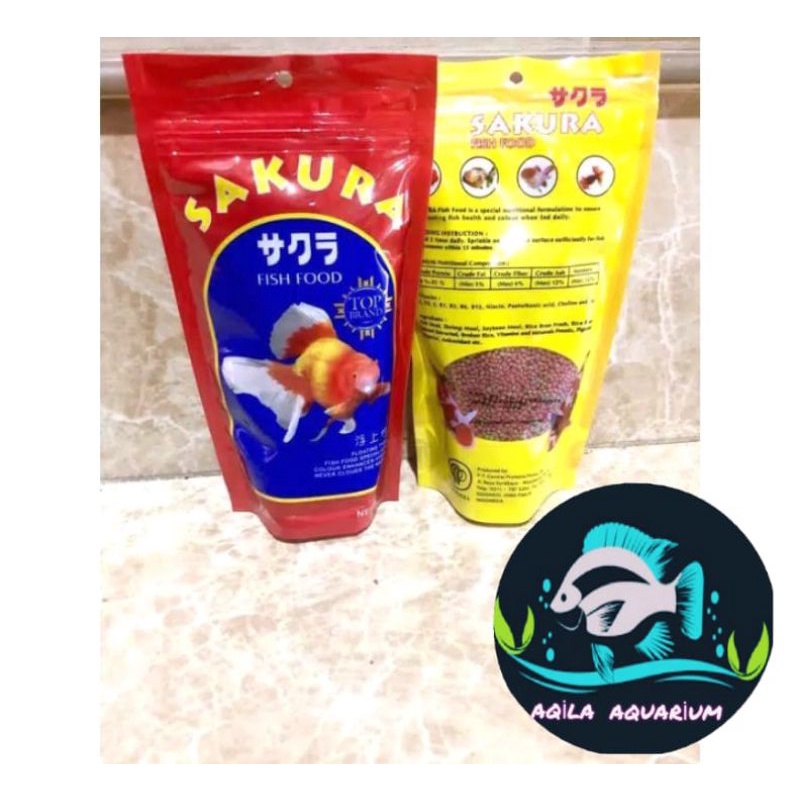 Pelet ikan hias ikan koki koi Sakura