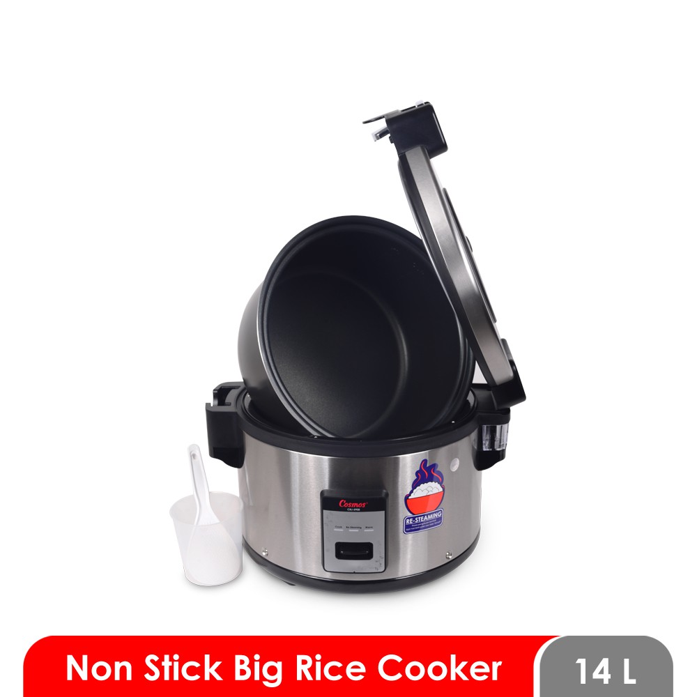 Cosmos CRJ-5908. Rice Cooker 14Liter. Body Stainless. Baru&amp;Bergaransi