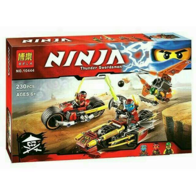 LEGOO BELA 10444 NINJAGO NINJA BIKE CHASE