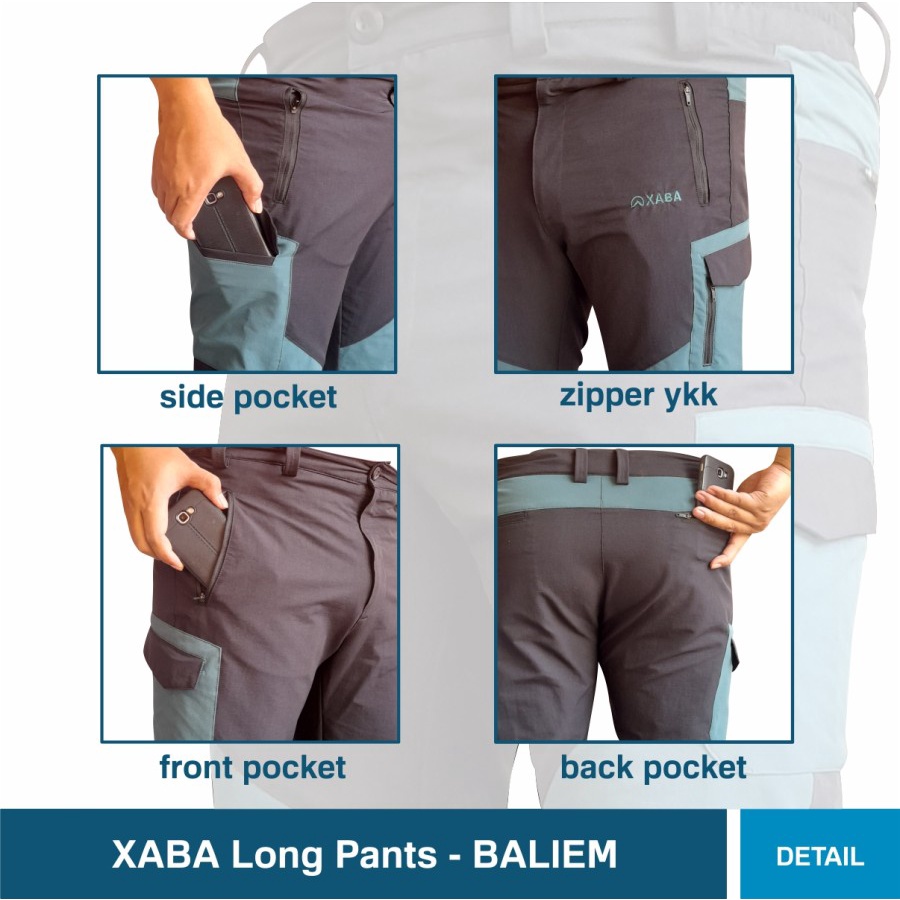 XABA Long Pants Baliem Celana Panjang Gunung Quickdry Strech Olahraga