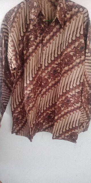 Bswart Batik Hrb026 Kenongo Hem Pendek Padi Pekalongan M L Xl Batik Pria Murah Modern Grosir