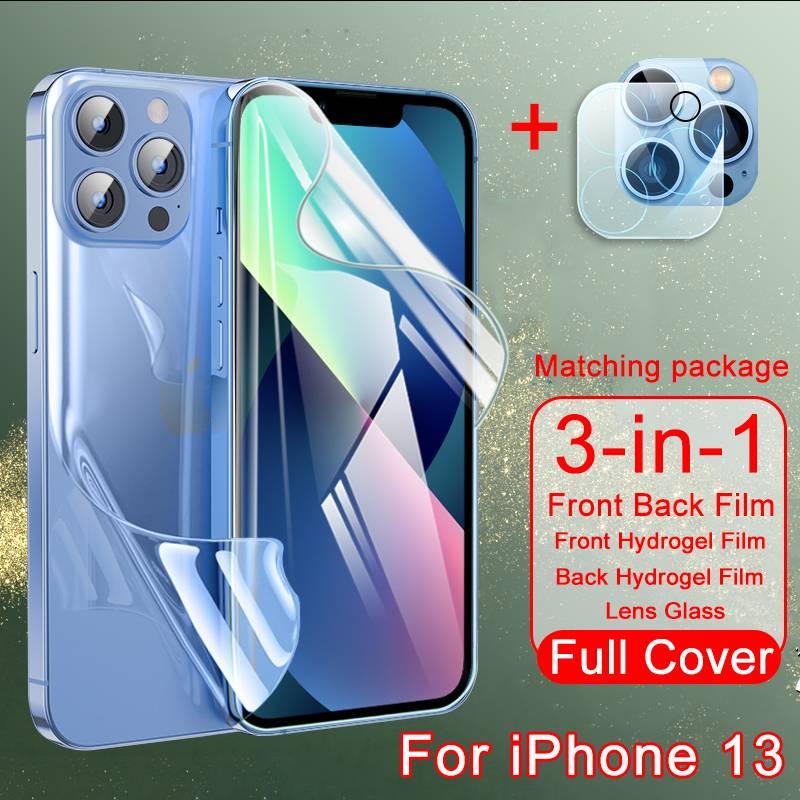 Full Cover Hydrogel Film For iPhone 11 12 13 Pro Max Mini iPhone13 iPhone13Pro iPhone13ProMax Screen Protector Camera Lens Protection Glass