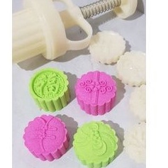 2pc cetakan nastar jumbo taiwan FU  chongsam imlek press 30gr / 50gr cake mould besar tekan mooncake