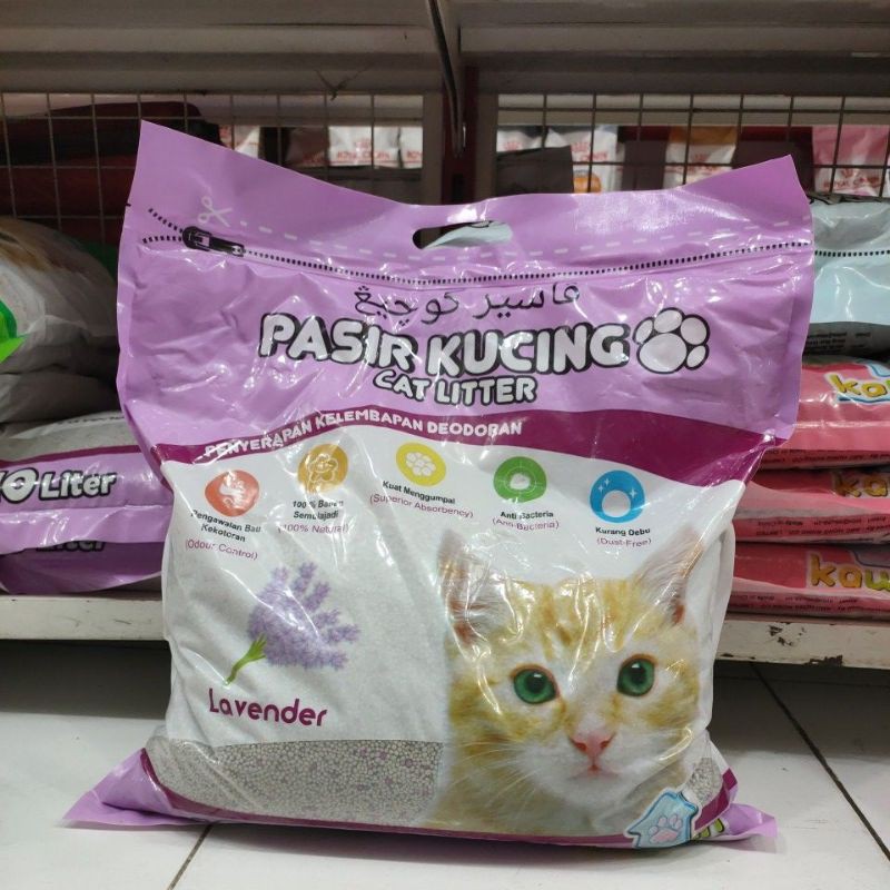 Pasir kucing  kawan Lavender 10L