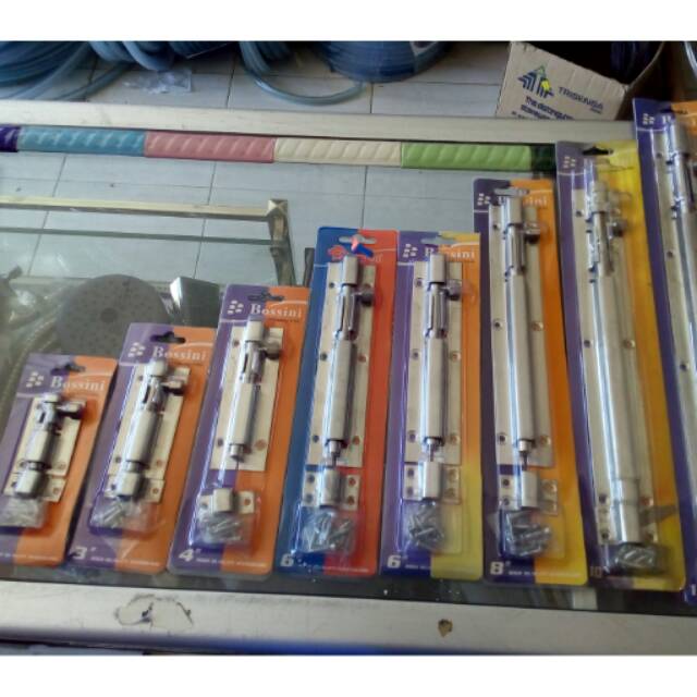 Grendel kunci selot pintu 3" slot bossini