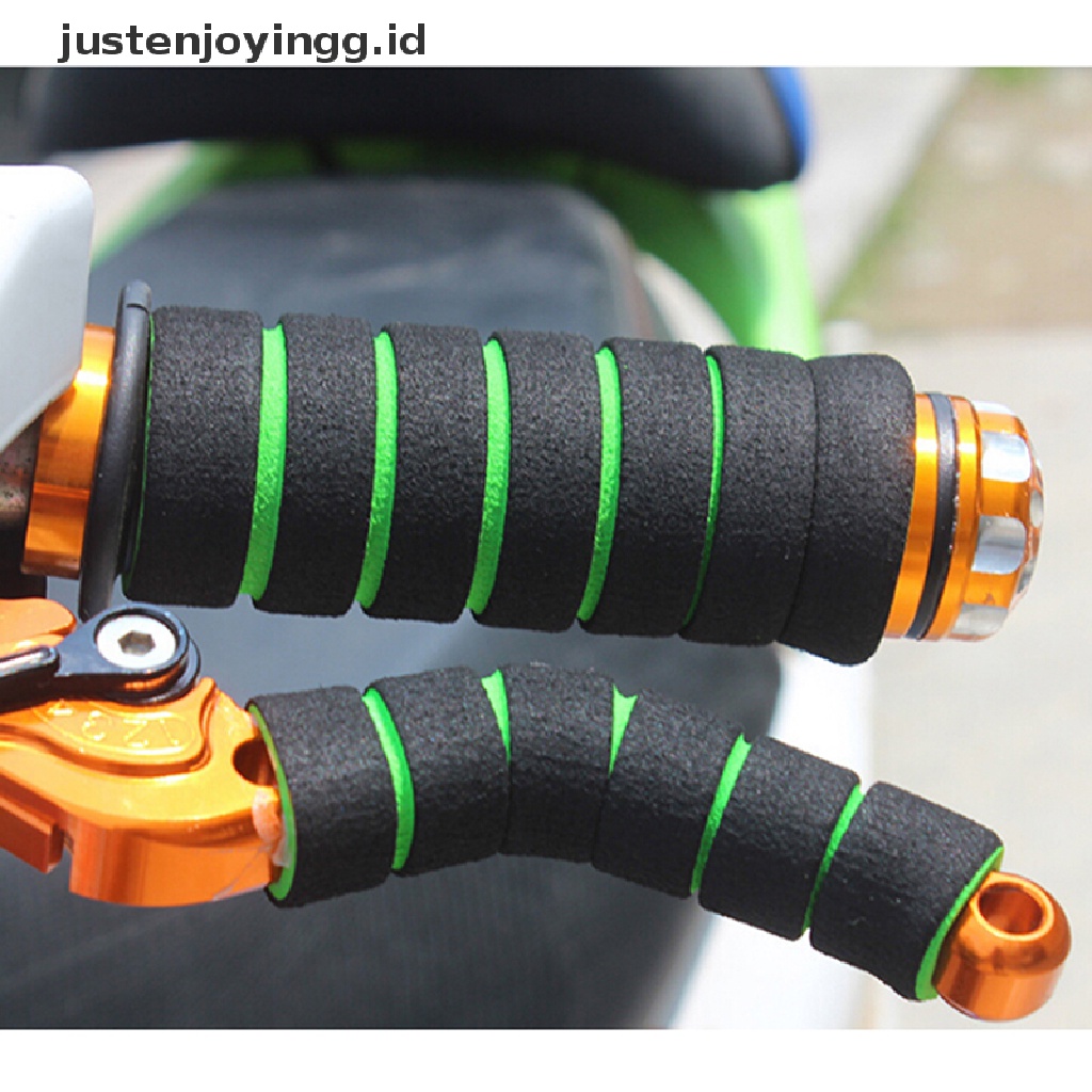 4pcs / set grip Stang Sepeda / Motor universal Bahan Busa Nyaman Warna Acak