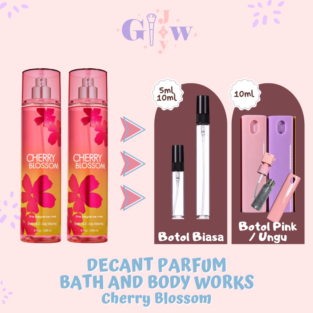 BATH AND BODY WORKS (Decant Parfum) Cherry Blossom Body Fine Fragrance Mist parfum tubuh badan wangi original murah bpom viral termurah harum