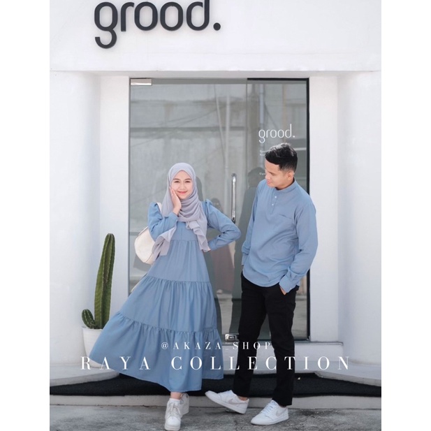 AKAZA COUPLE / dress muslim dan koko muslim couple