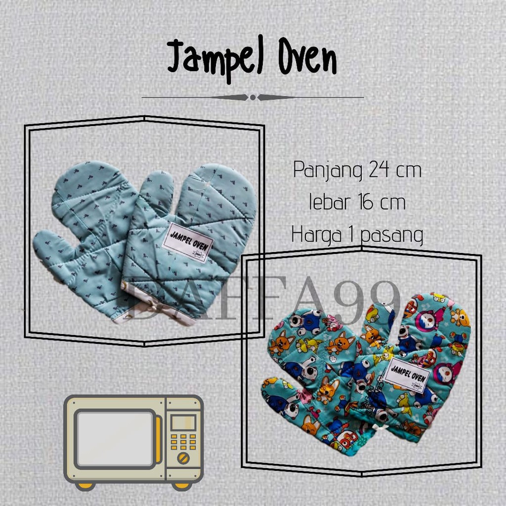 SARUNG TANGAN OVEN/ JAMPEL TANGAN/ CEMPAL -DF