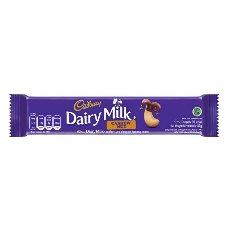 

Cadbury Dairy Milk Chasew Nut 30g