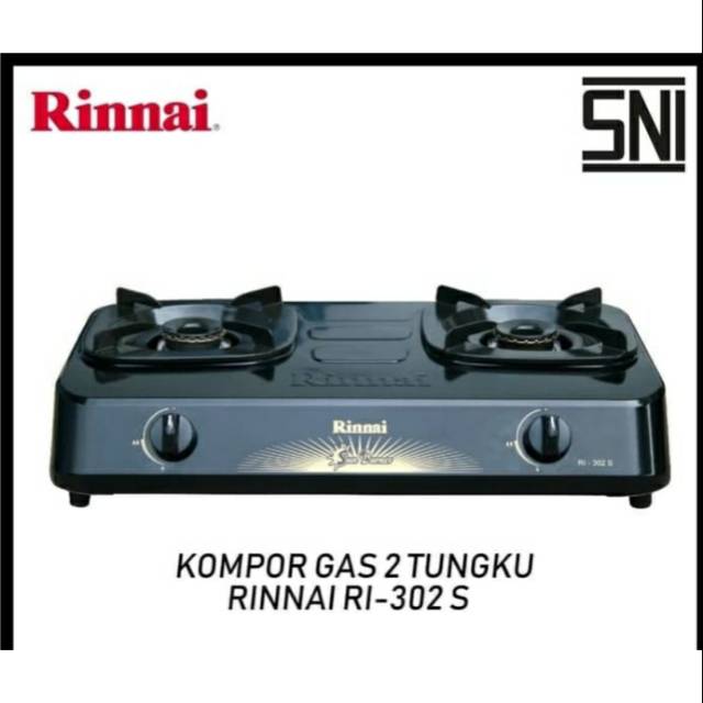 RINNAI Kompor Gas 2 Tungku RI-302S