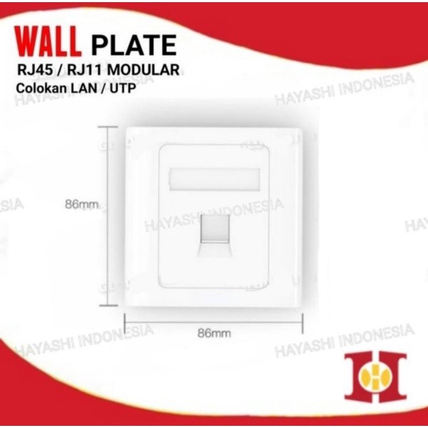 Faceplate RJ45 RJ11 Cat 5 6 Single Double UTP Modular Outbox WallPlate