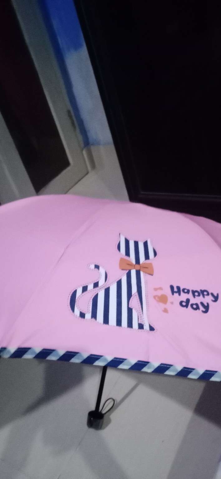 Tabasa Payung Lipat Cute Cat Garis