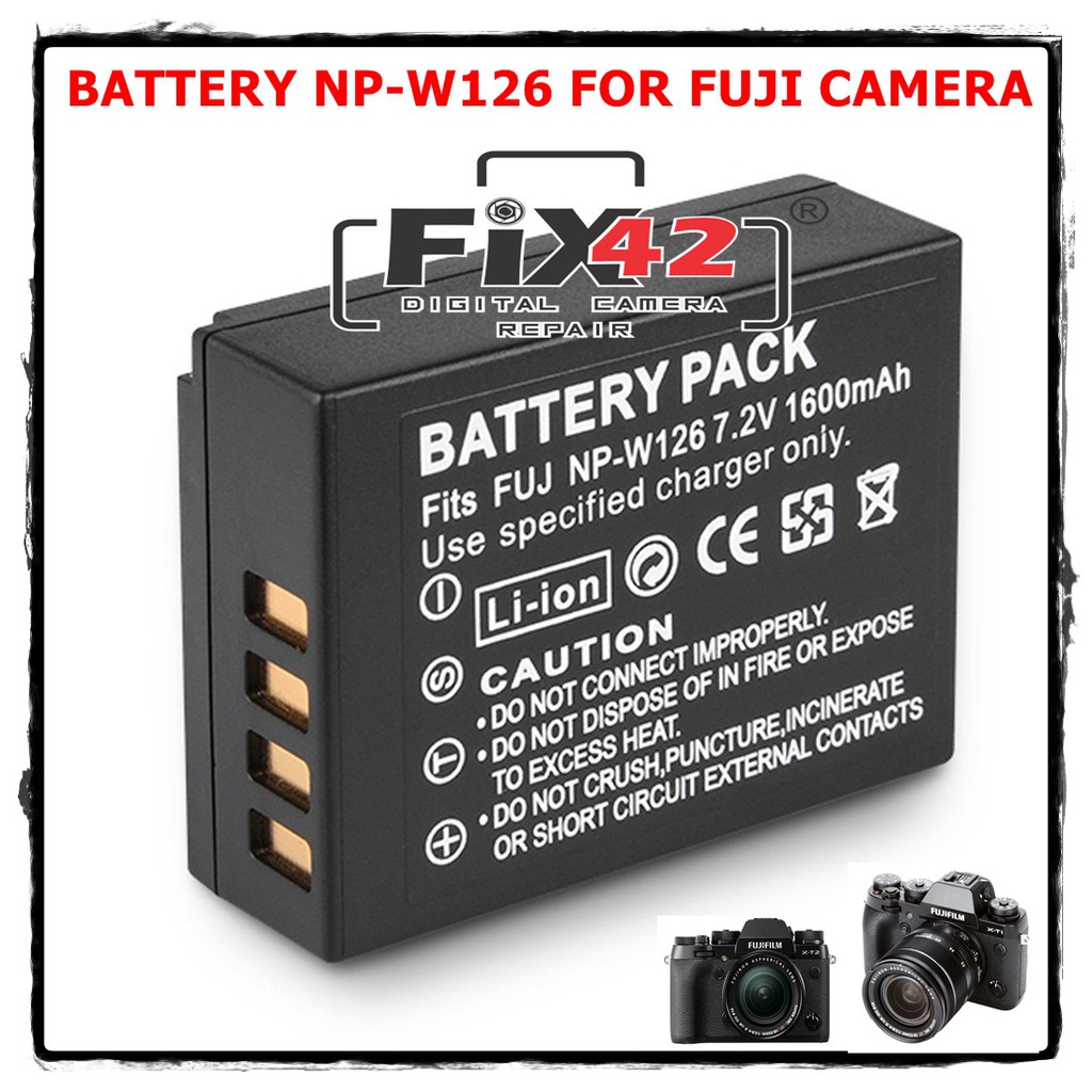 Baterai Batere Battery Fuji NP-W126 XT1 XT2 XT3 HS30 Dll For Fuji.