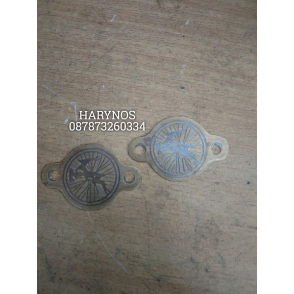 plat slebor gazelle merk sepeda onthel emblem slebor gazelle klasik