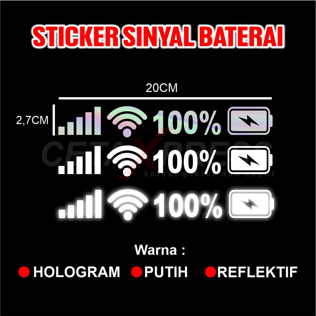 STICKER SINYAL CUTTING