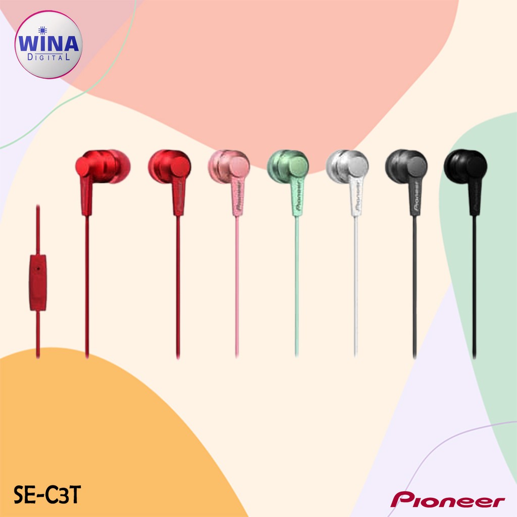 Pioneer Earphone In Ear SE-C3T Original