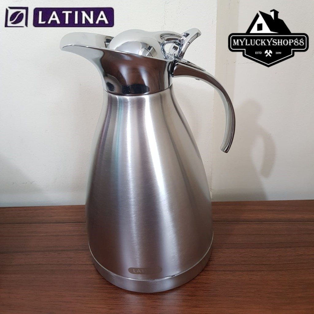 Latina Penguin 1 L Thermos Kopi Full Stainless Decanter Thermal Server