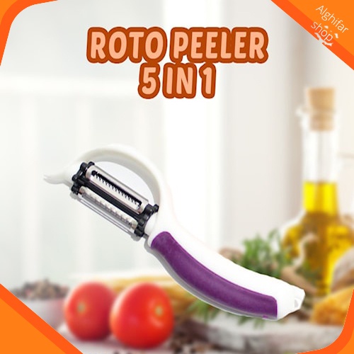Pisau Pengupas Buah Roto Peeler 5 In 1 Pengupas Pemotong Buah Sayur