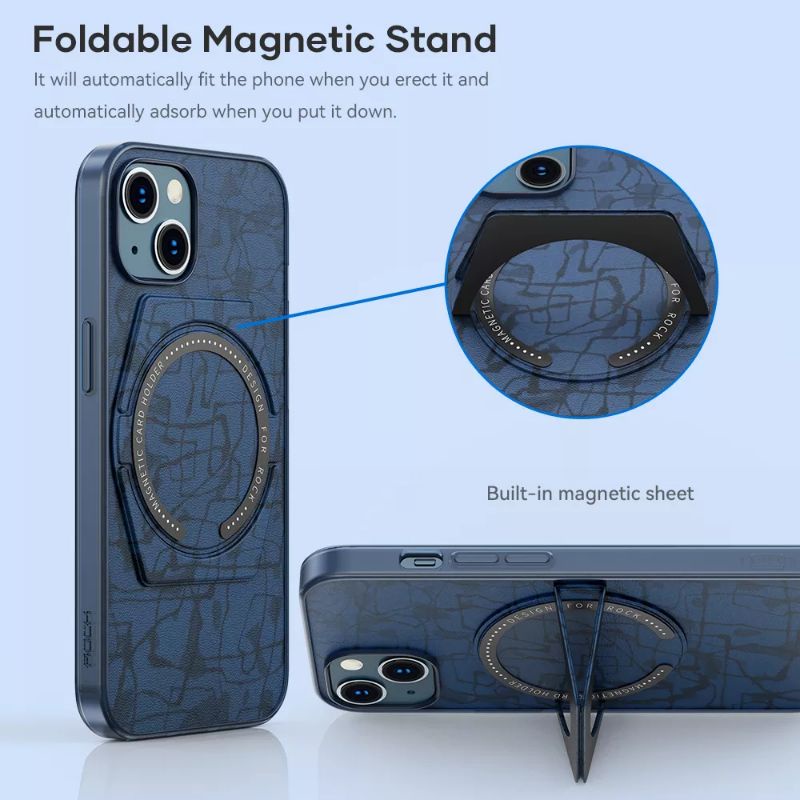 ROCK iPhone 13 / Pro / Max Moca Magnet Protection Case With Stand Holder