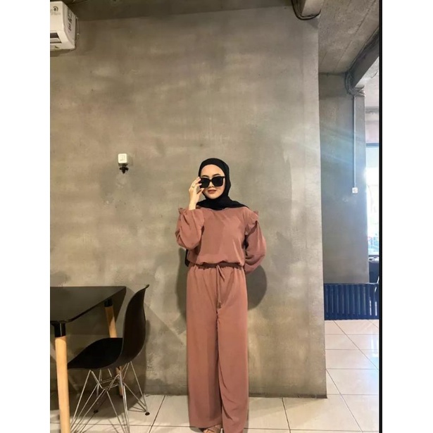 TBTAzkia RUBI SET/ RUBI SET CRINCLE /SETELAN KULOT KRINKEL/OOTD KEKINIAN/ SETELAN WANITA TERBARU-4