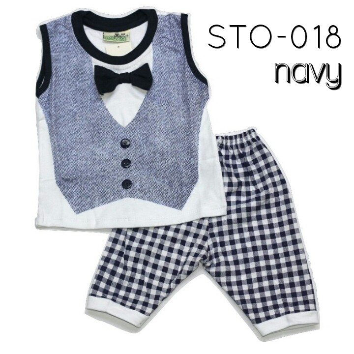 OZUKA BABY BOY SET/ SETELAN ANAK LAKI LAKI - DASI KUTUNG Kode: STO-018