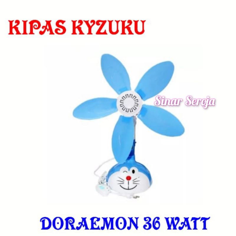 Kipas Angin KYZUKU Karakter Dinding / Jepit  / Meja 18 Watt 29 Watt 36 Watt 37 Watt 39 Watt  Murah Bagsu